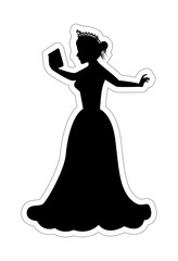 Cute Princess Silhouette