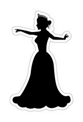 Cute Princess Silhouette