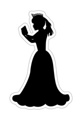 Cute Princess Silhouette