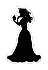 Cute Princess Silhouette