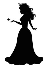 Cute Princess Silhouette