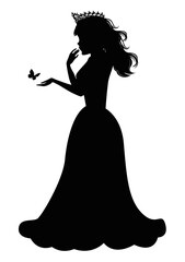 Cute Princess Silhouette