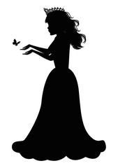 Cute Princess Silhouette
