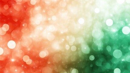 Obraz premium Green white and red Christmas blurred background