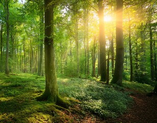 Obraz premium 푸른 나무의 아름다움