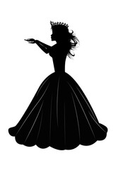 Cute Princess Silhouette