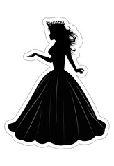 Cute Princess Silhouette