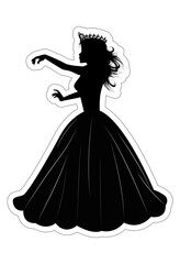 Cute Princess Silhouette