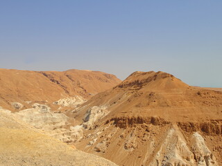 Rocks in the desert at the Dead sea
