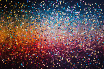 Glittering background, colorful lights and festive decorations illuminate the scene,Generated By Ai