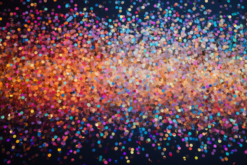 Glittering background, colorful lights and festive decorations illuminate the scene,Generated By Ai