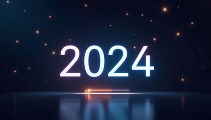 Obraz premium 2024 A Year of Possibilities Ahead