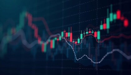  Dynamic financial market with fluctuating stock prices