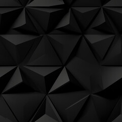 Fototapeta premium Black abstract polygonal background wall