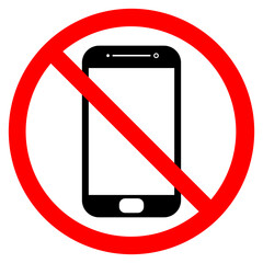 No cell phones, no smartphone, no mobile phone allowed sign vector