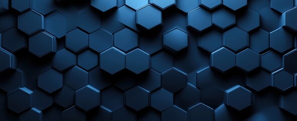 Blue Hexagon Pattern.