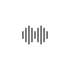 Heartbeat pulse vector icon. Editable icon.