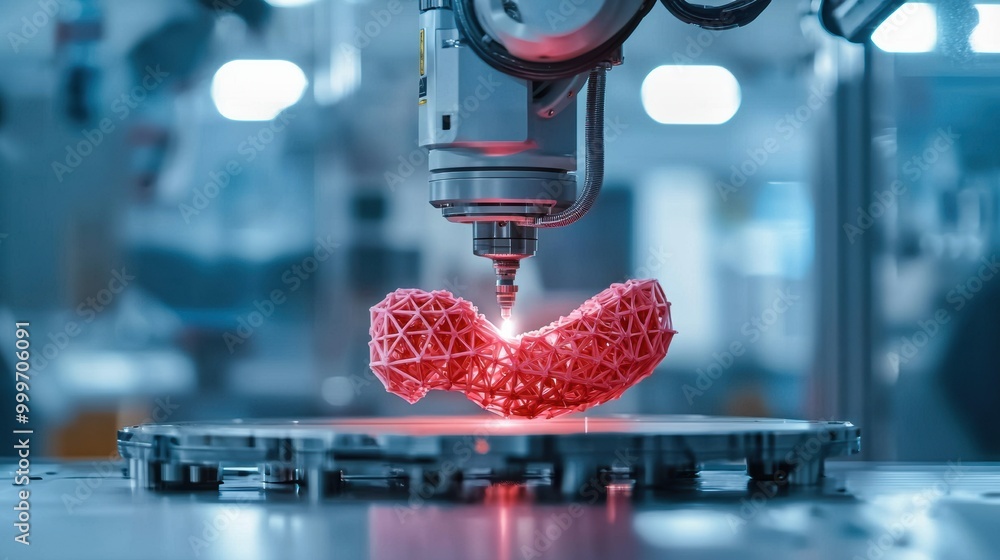 Poster advanced 3d printing technology in action