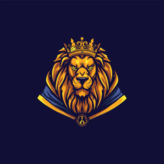 lion king head logo design

