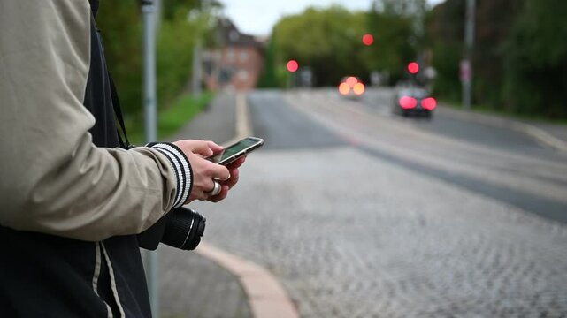 person using a mobile phone