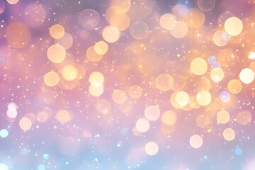 A sparkling, fantastic background created by gentle bokeh in pastel colors