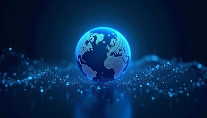 Fototapeta premium The world in a digital embrace