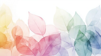 Simple and elegant abstract fallen leaves and branches watercolor background, white background, banner.
For card, invitation, web, social media, presentation, slide show, marketing, advertising.