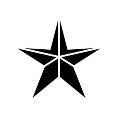 star icon, modern vector isolated on white background
