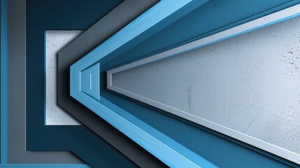 Obraz premium Abstract Blue and Grey Geometric Design