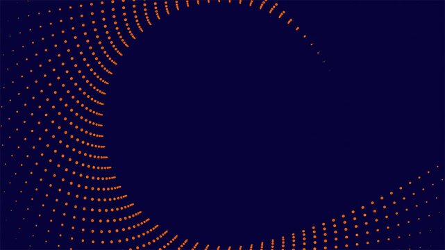 abstract Blue background with orange circles