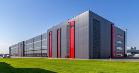 Fototapeta premium Modern Industrial Building.