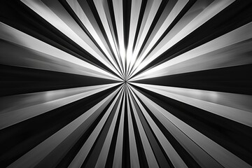 A close-up view of a bright sunburst in shades of gray