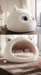 Plush Cat Bed.