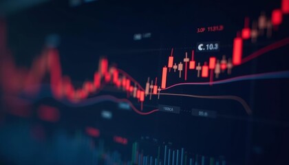  Dynamic financial data on a digital screen