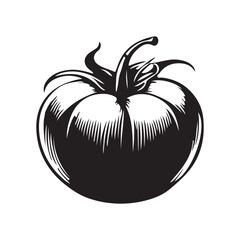 tomato silhouette vector illustration ,tomato black silhouette vector illustration design 