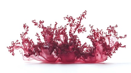 red algae on white background