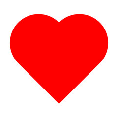 A red heart-shaped icon