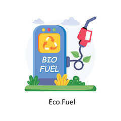 Eco Fuel concept style illustration. EPS 10 File