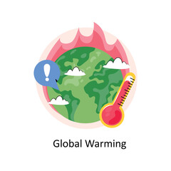 Global Warming concept style illustration. EPS 10 File