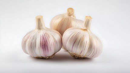 Obraz premium garlic isolated on white background
