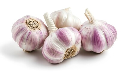 garlic isolated on white background