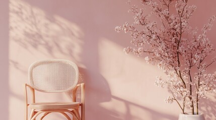 Pink Wall Chair Bloom.