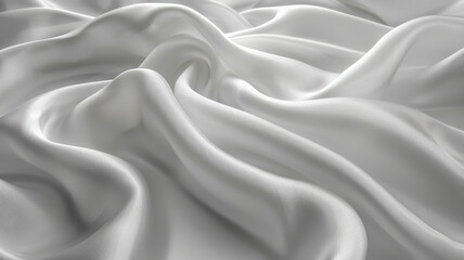 Obraz premium White silk background close up