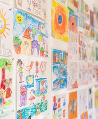 collage of  kids drawings