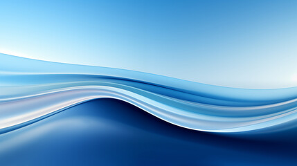 Fototapeta premium Blue abstract background in 3D style