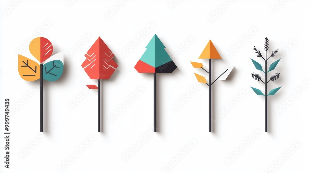 Poster a set of arrow icons, pointing in different directions, designed in a minimalist style for mobile ap