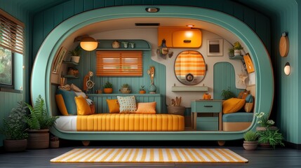Tiny Home Interior.