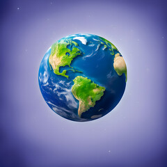 Fototapeta premium illustration of Earth on the abstract background. 