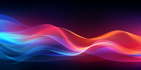 Colorful abstract wave background