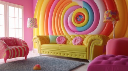 Candyland Living Room.